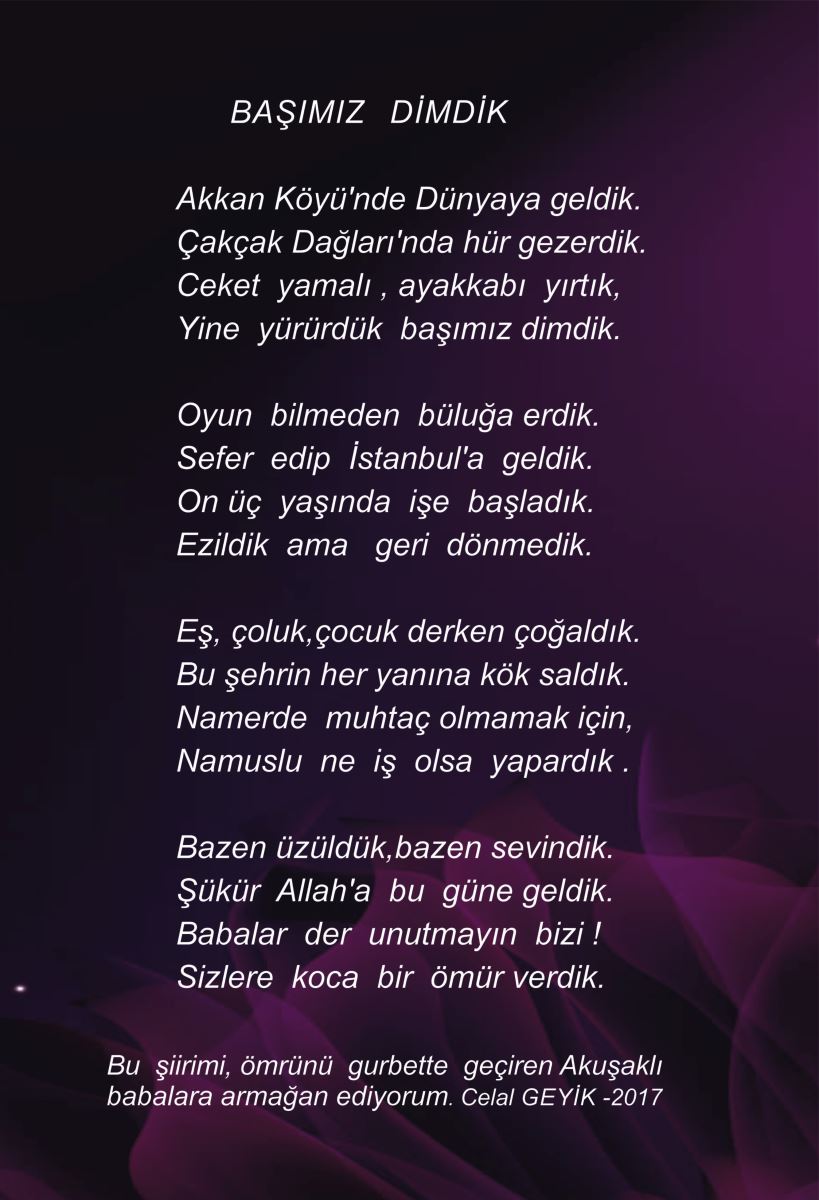 BAŞIMIZ DİMDİK